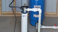 A completed well site 