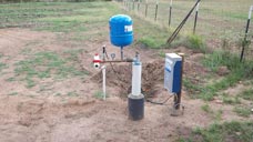 A completed well site