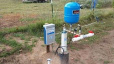 A completed well site