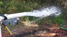 A completed well site